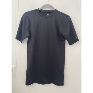 Alo CoolFit Athletic Shirt Men's Size S Black Short Sleeve Gym Performance Tee
